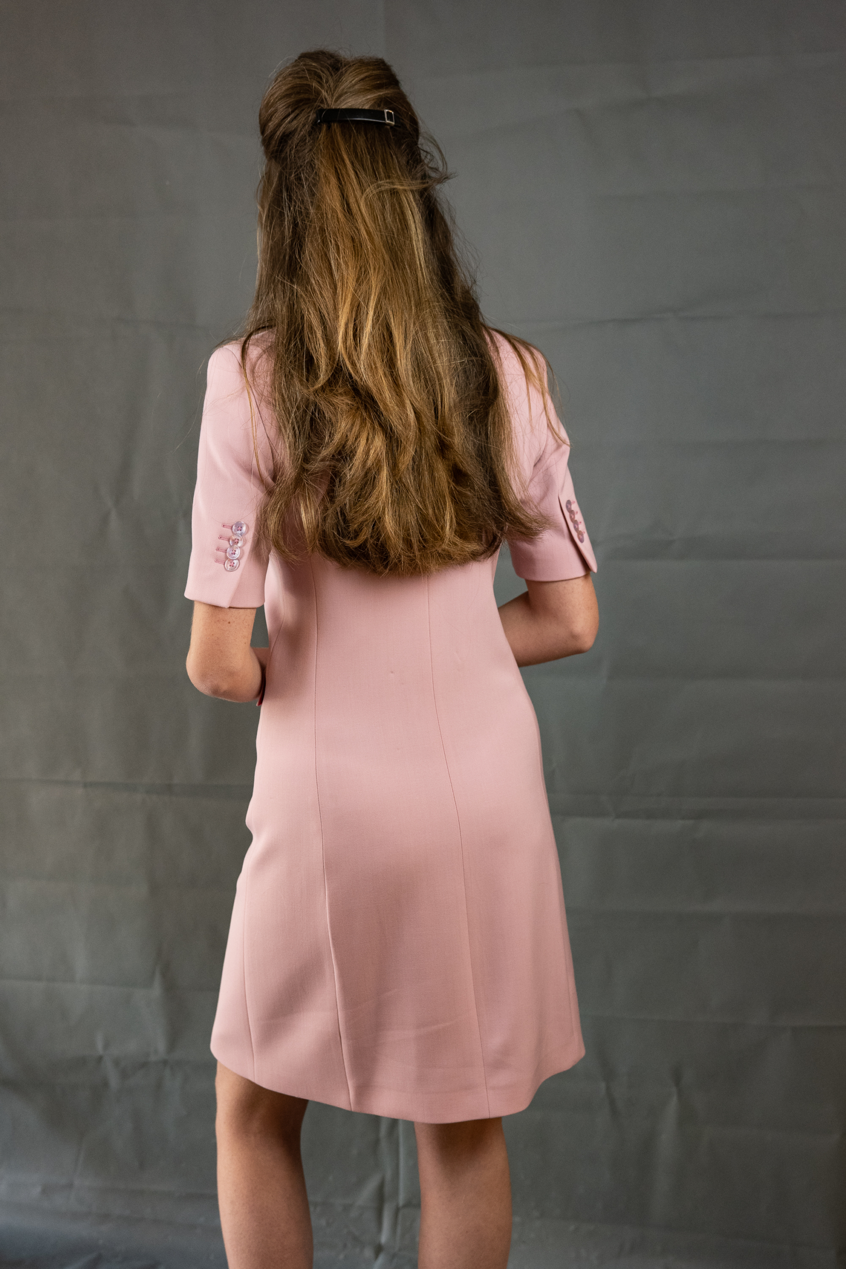 voorbeeld boerderij Classificeren Dames jurk jas zacht roze – NAN – Stijlvolle zakelijke kleding voor vrouwen  met ambitie